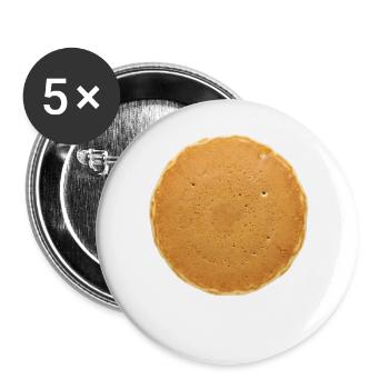 Pancake Costume Breakfast Halloween Simple P - Buttons large 2.2''/56 mm (5-pack) - white - Front