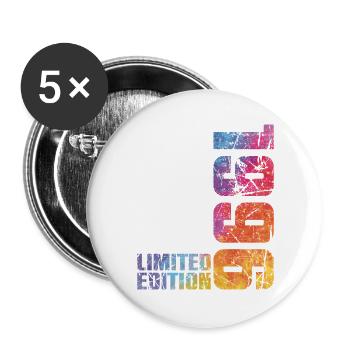 30. Geburtstag Mann Frau 30 Jahre alt 1996 Geschenk - Buttons groß 56 mm (5er Pack) - Weiß - Vorne