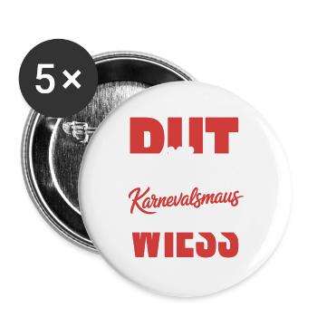 Carnival Mouse Rut Wiess Cologne Cologne Cologne Carnival Mouse - Buttons large 2.2''/56 mm (5-pack) - white - Front