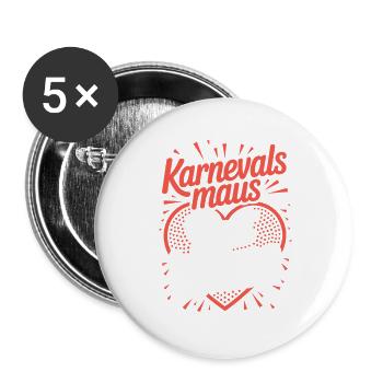 Carnival Mouse Rut Wiess Cologne Cologne Cologne Carnival Mouse - Buttons large 2.2''/56 mm (5-pack) - white - Front