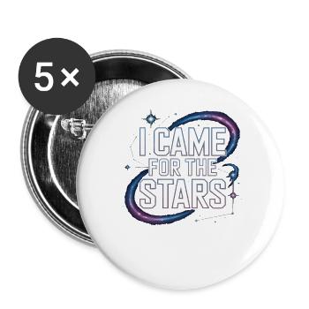 Astronomer Galaxy Outerspace Universe Astronomy - Buttons large 2.2''/56 mm (5-pack) - white - Front
