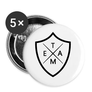 Team Crest - Buttons large 2.2''/56 mm (5-pack) - white - Front