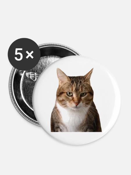 Missty-Porträt - Buttons groß 56 mm (5er Pack) - Weiß