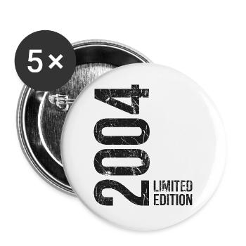22 Years 2004 Birthday – Vintage - Buttons large 2.2''/56 mm (5-pack) - white - Front