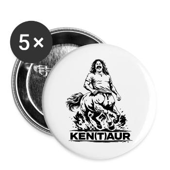 Kenta - Buttons groß 56 mm (5er Pack) - Weiß - Vorne