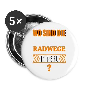 Drôle de politique - Lot de 5 grands badges (56 mm) - blanc - Devant