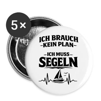 Sailing - Buttons large 2.2''/56 mm (5-pack) - white - Front
