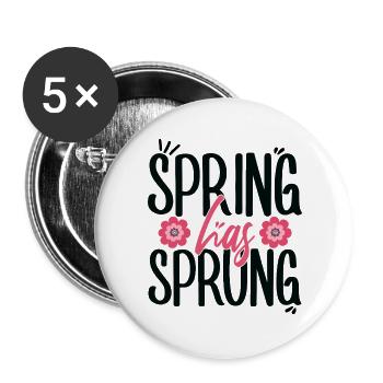 Spring Has Sprung Pagan Spring March Equinox - Buttons large 2.2''/56 mm (5-pack) - white - Front