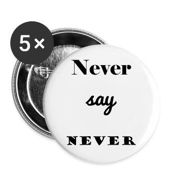 ZITAT. NACHRICHT. HUMOR. LUSTIGE ZITATE - Buttons groß 56 mm (5er Pack) - Weiß - Vorne