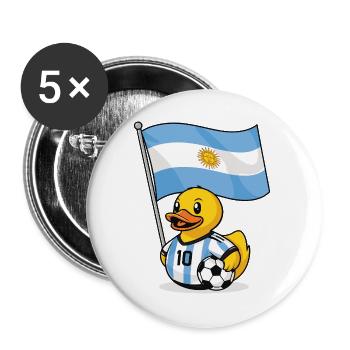 Argentina Football Shirt for Fans - Buttons large 2.2''/56 mm (5-pack) - white - Front