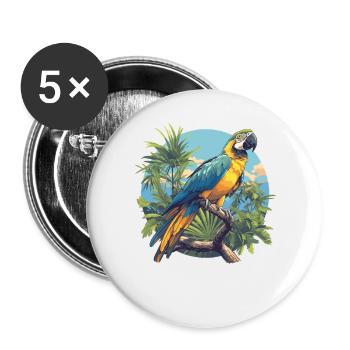 L’ère de l’ara - Lot de 5 grands badges (56 mm) - blanc - Devant