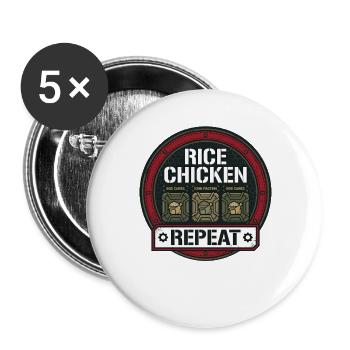 Pruning season with reduced calorie deficit - Buttons large 2.2''/56 mm (5-pack) - white - Front