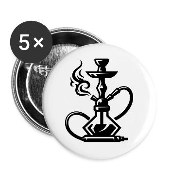 Shisha Hookah - Buttons large 2.2''/56 mm (5-pack) - white - Front