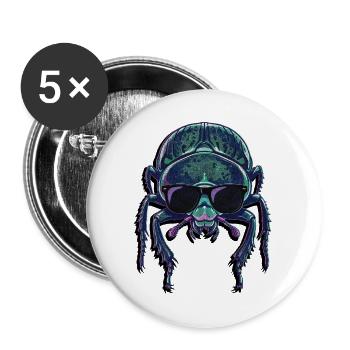 Insekt Mistkäfer Sonnenbrille - Buttons large 2.2''/56 mm (5-pack) - white - Front