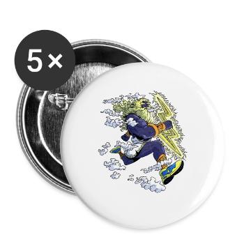 Zeus runner - Buttons large 2.2''/56 mm (5-pack) - white - Front