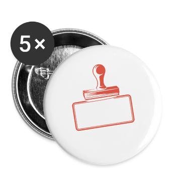 Sorry Nicht Meine Entgeltgruppe Beamte TVöD Büro - Buttons groß 56 mm (5er Pack) - Weiß - Vorne
