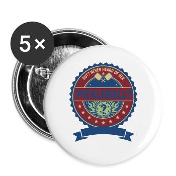 Joueuse drôle de pickleball sortie, jamais entendu parler d’elle - Lot de 5 grands badges (56 mm) - blanc - Devant