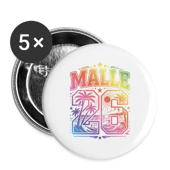 Malle 26 Jersey Mallorca Multicoloured - Buttons large 2.2''/56 mm (5-pack) - white - Front