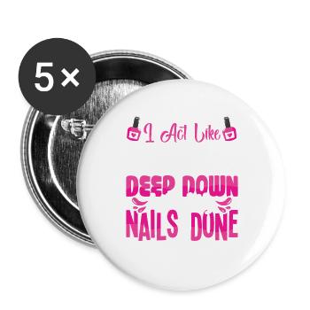Nail Designer Nail Designer Cosmetics Nail Salon - Buttons large 2.2''/56 mm (5-pack) - white - Front