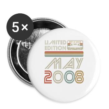 Best of May 2008 Kassette | Limited Edition - Buttons groß 56 mm (5er Pack) - Weiß - Vorne