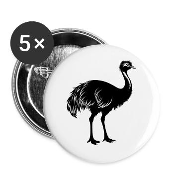 Emu - Buttons large 2.2''/56 mm (5-pack) - white - Front