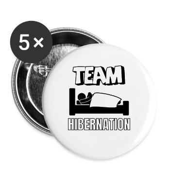 Team hibernation - Buttons large 2.2''/56 mm (5-pack) - white - Front