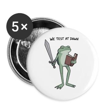 Dawnbound Frog Knight - Buttons large 2.2''/56 mm (5-pack) - white - Front