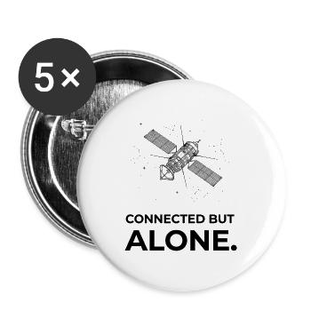 Living in the big city - Buttons large 2.2''/56 mm (5-pack) - white - Front