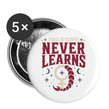 Venus sign Venus astrology - Buttons large 2.2''/56 mm (5-pack) - white - Front