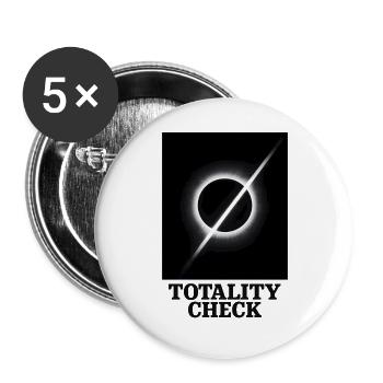 Totality checked | Eclipse - Buttons large 2.2''/56 mm (5-pack) - white - Front