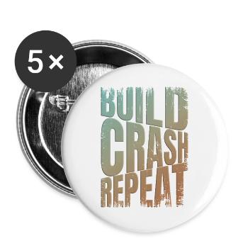 Mir Reichts Ich Geh Fliegen Drohne Drohnenflieger - Buttons groß 56 mm (5er Pack) - Weiß - Vorne