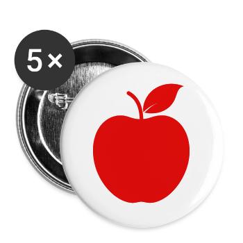 Apple - Buttons large 2.2''/56 mm (5-pack) - white - Front