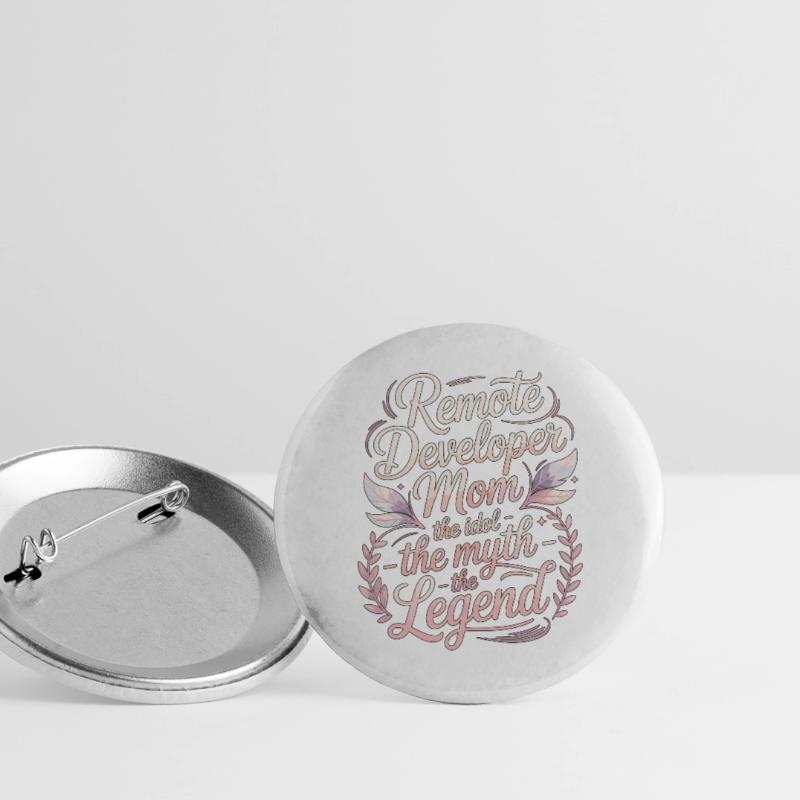 Remote Developer Mom The Idol The Remote Coder Buttons groß 56 mm (5er Pack)