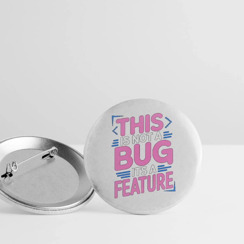Game Developer This Is Not A Bug Game Programming Buttons groß 56 mm (5er Pack)