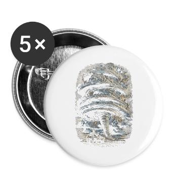 Storm Chaser Meteorologist - Buttons large 2.2''/56 mm (5-pack) - white - Front