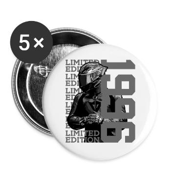 30E ANNIVERSAIRE DE MOTO EN ÉDITION LIMITÉE 1996 - Lot de 5 grands badges (56 mm) - blanc - Devant