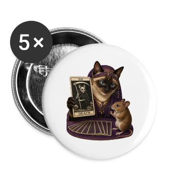 La Voyante - Lot de 5 grands badges (56 mm) - blanc - Devant