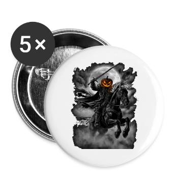 Hesse Rider Hessian Cavalryman Halloween Par - Buttons large 2.2''/56 mm (5-pack) - white - Front