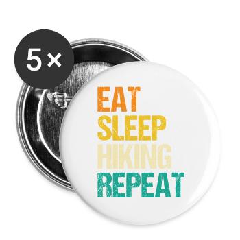 Hiking Mountain Trail Backpacking Outdoors Poaching - Buttons large 2.2''/56 mm (5-pack) - white - Front