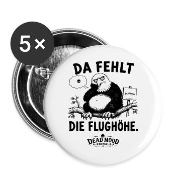 Business Buzzword Humor | Lustiger Meeting Spruch  - Buttons groß 56 mm (5er Pack) - Weiß - Vorne