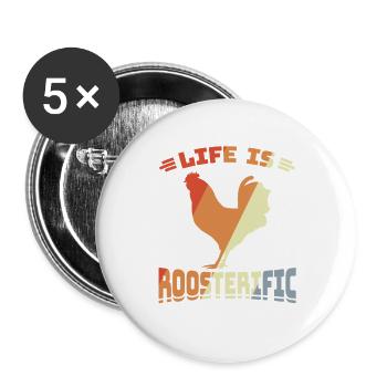 Farm Witz - Buttons large 2.2''/56 mm (5-pack) - white - Front
