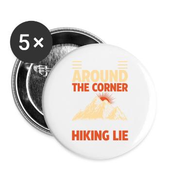 Hiking Mountain Trail Backpacking Outdoors Poaching - Buttons large 2.2''/56 mm (5-pack) - white - Front