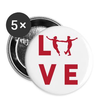 Swing Swing Music - Buttons large 2.2''/56 mm (5-pack) - white - Front
