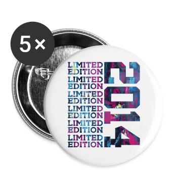 COOL 12 ANS, ÉDITION LIMITÉE 2014 12E ANNIVERSAIRE - Lot de 5 grands badges (56 mm) - blanc - Devant