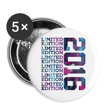 COOL 10 ANS ÉDITION LIMITÉE 2016 10E ANNIVERSAIRE - Lot de 5 grands badges (56 mm) - blanc - Devant