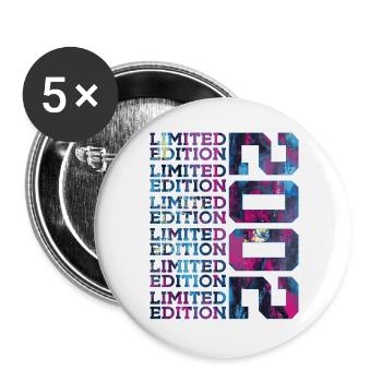 COOL 24 ANS ÉDITION LIMITÉE 2002 24E ANNIVERSAIRE - Lot de 5 grands badges (56 mm) - blanc - Devant