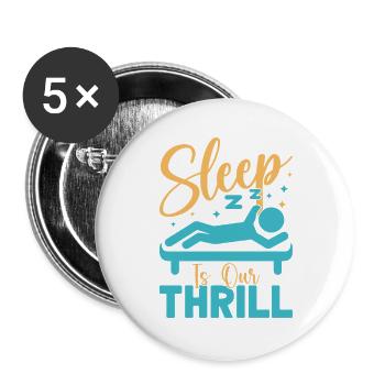 Anesthesiologist Our Thrill Anesthesia - Buttons groß 56 mm (5er Pack) - Weiß - Vorne