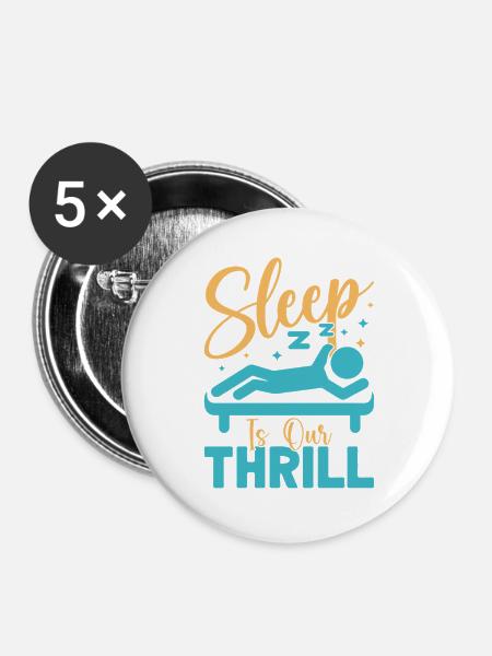 Anesthesiologist Our Thrill Anesthesia - Buttons groß 56 mm (5er Pack) - Weiß