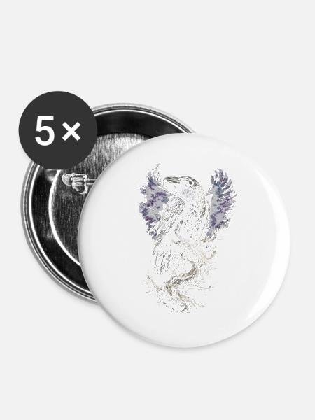 Rettungsteam - Buttons groß 56 mm (5er Pack) - Weiß