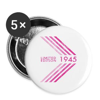 1945 Limited Edition Birthday Women Women - Buttons large 2.2''/56 mm (5-pack) - white - Front